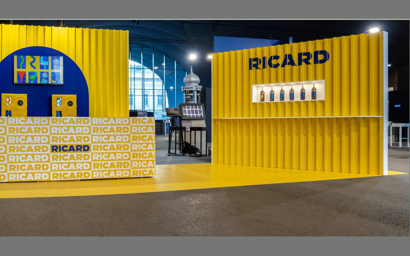 An EBB installation built inside a Ricard container