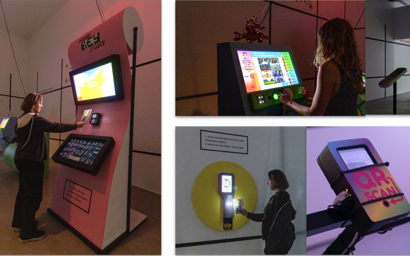 EBB terminals in use, in three different venues