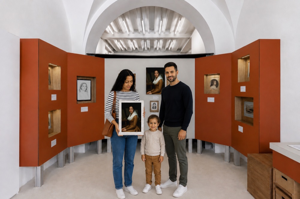 Your portrait, printed on site