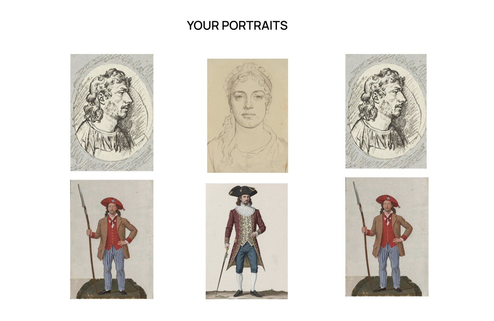 The online experience: your portrait, its label and your story